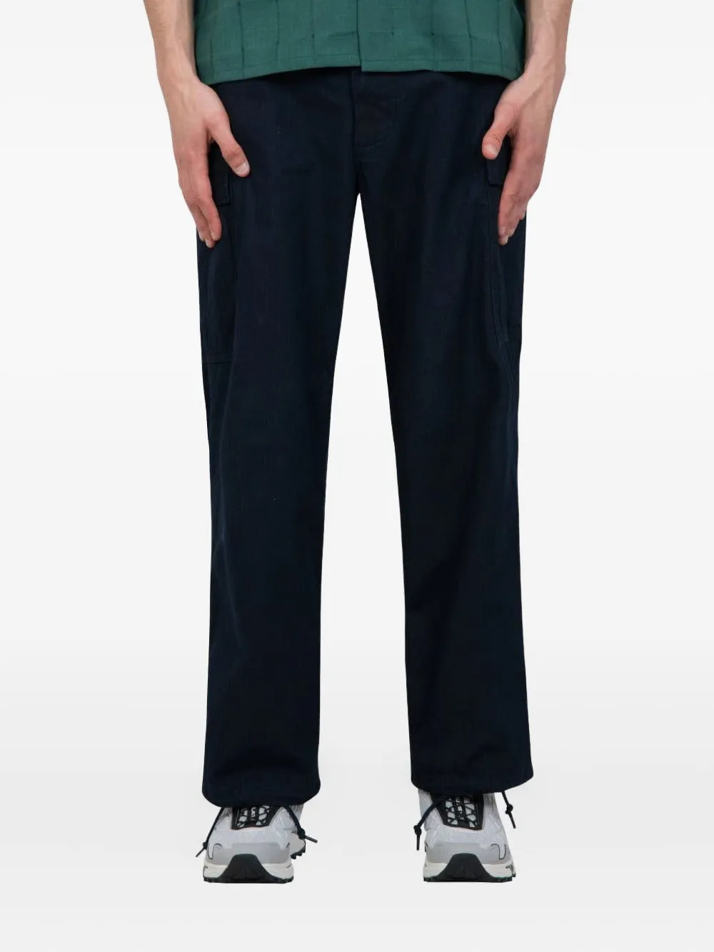 

Брюки из рипстопа с шестью карманами BEAMS PLUS, синий