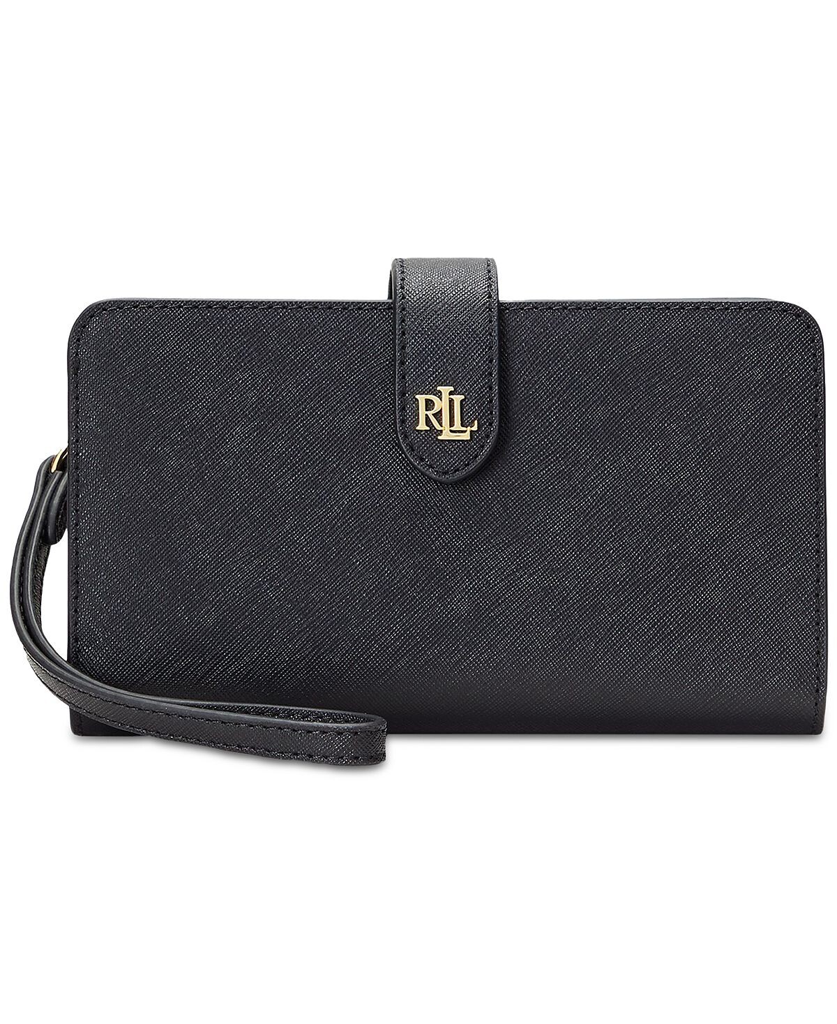 

Кожаный браслет Crosshatch Tech Lauren Ralph Lauren, черный