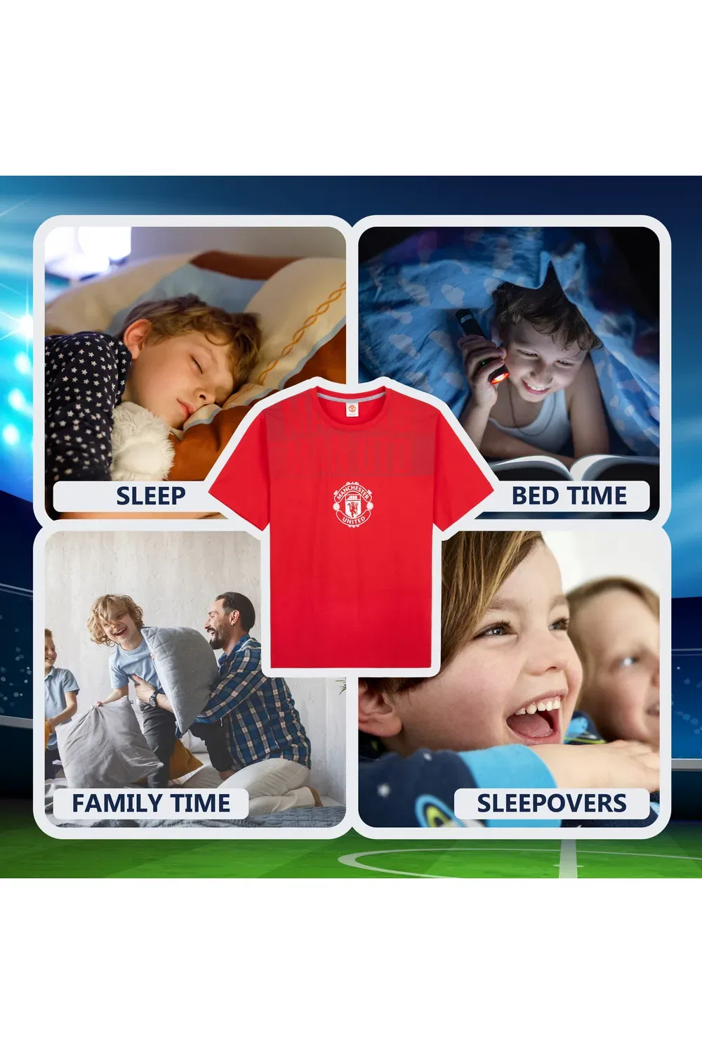 Пижама детская Manchester United FC, красный — фото 4
