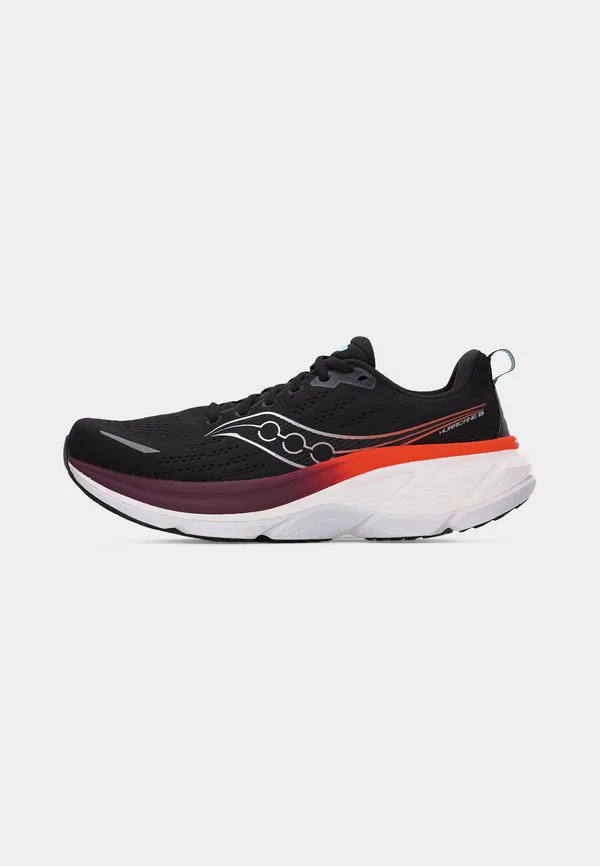 Кроссовки для бега по шоссе hurricane 25 Saucony, Black/Crimson — фото 2