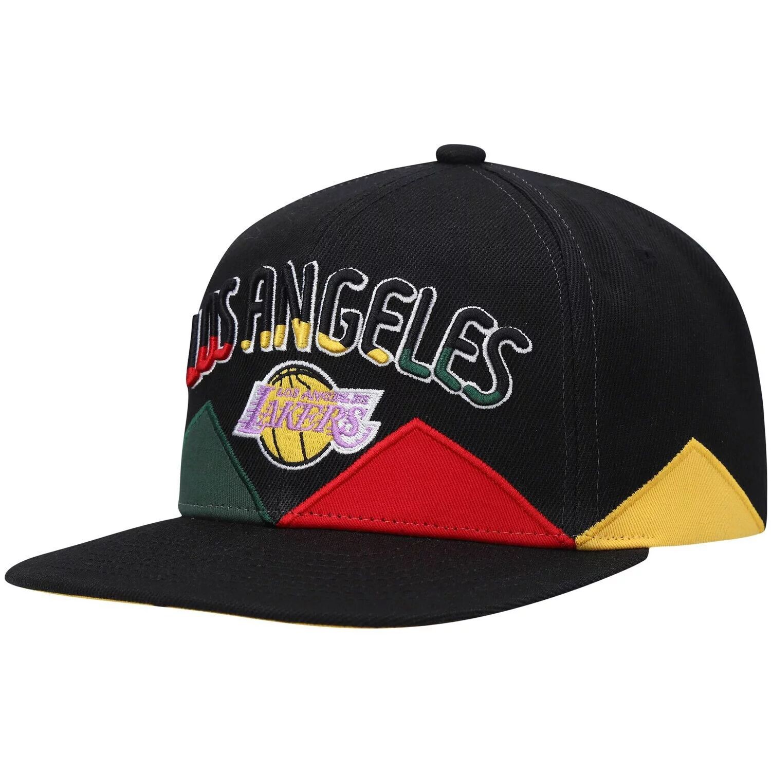 

Мужская черная мужская кепка Mitchell & Ness Los Angeles Lakers Hardwood Classics Black History Month Snapback