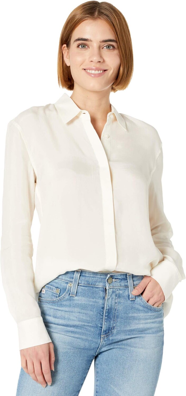 

Рубашка AG Jeans Shiela Relaxed Button-Up, цвет White Cream