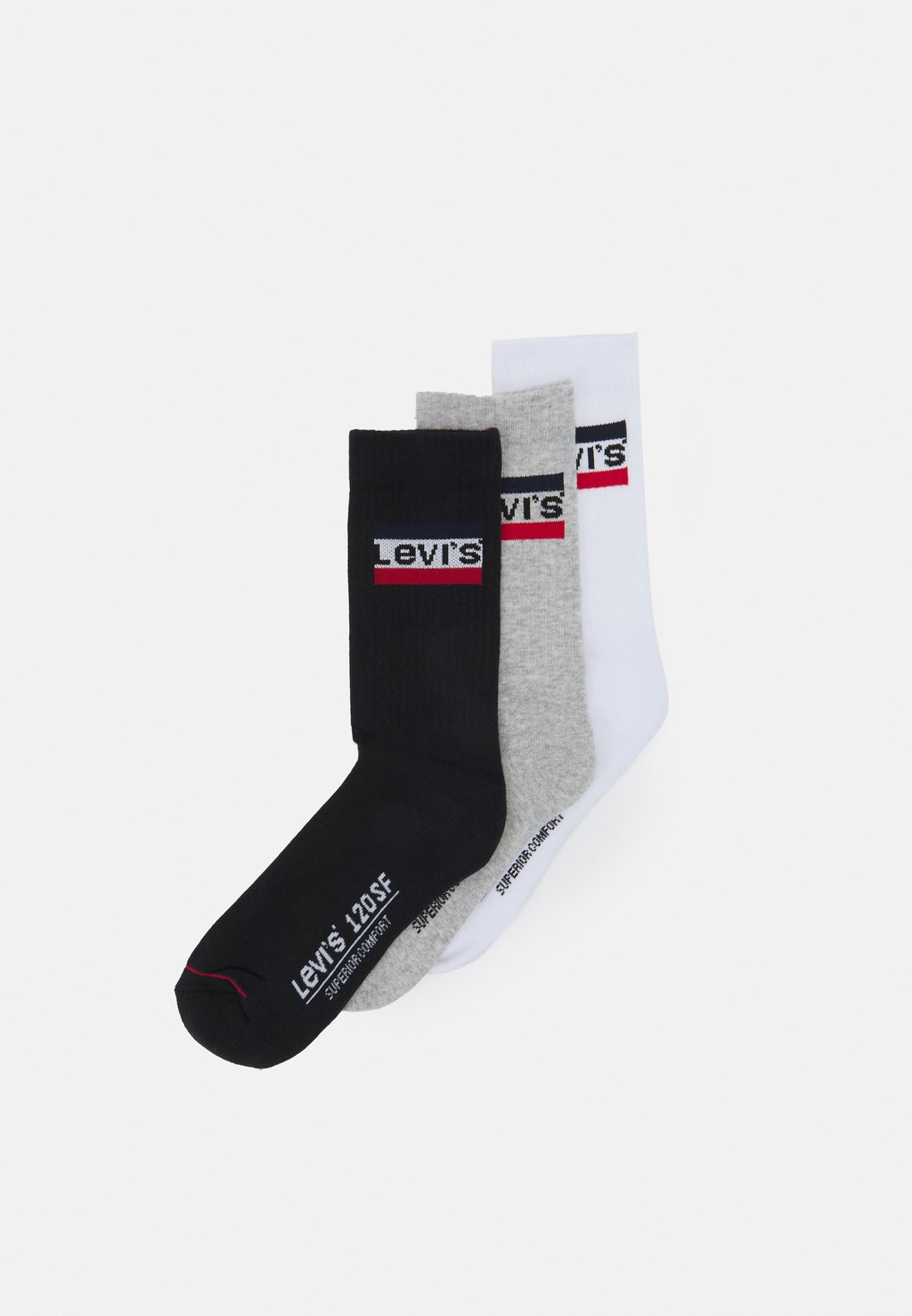 

Носки REGULAR CUT LOGO 3 PACK Levi's, черный