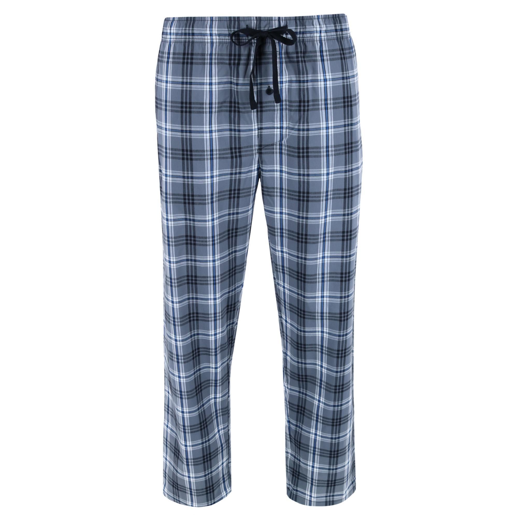 

Мужские пижамные брюки Tag Free Comfort Flex Plaid Lounge Hanes, черный
