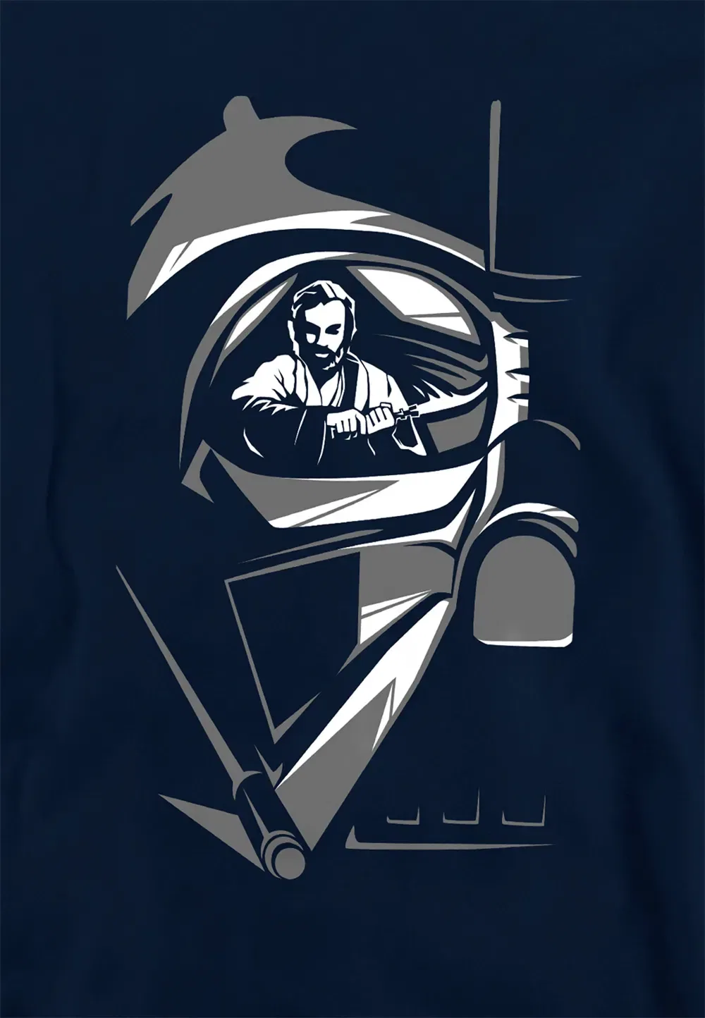 Детский худи Obi-Wan Kenobi Disney, темно-синий, темно-синий — фото 2