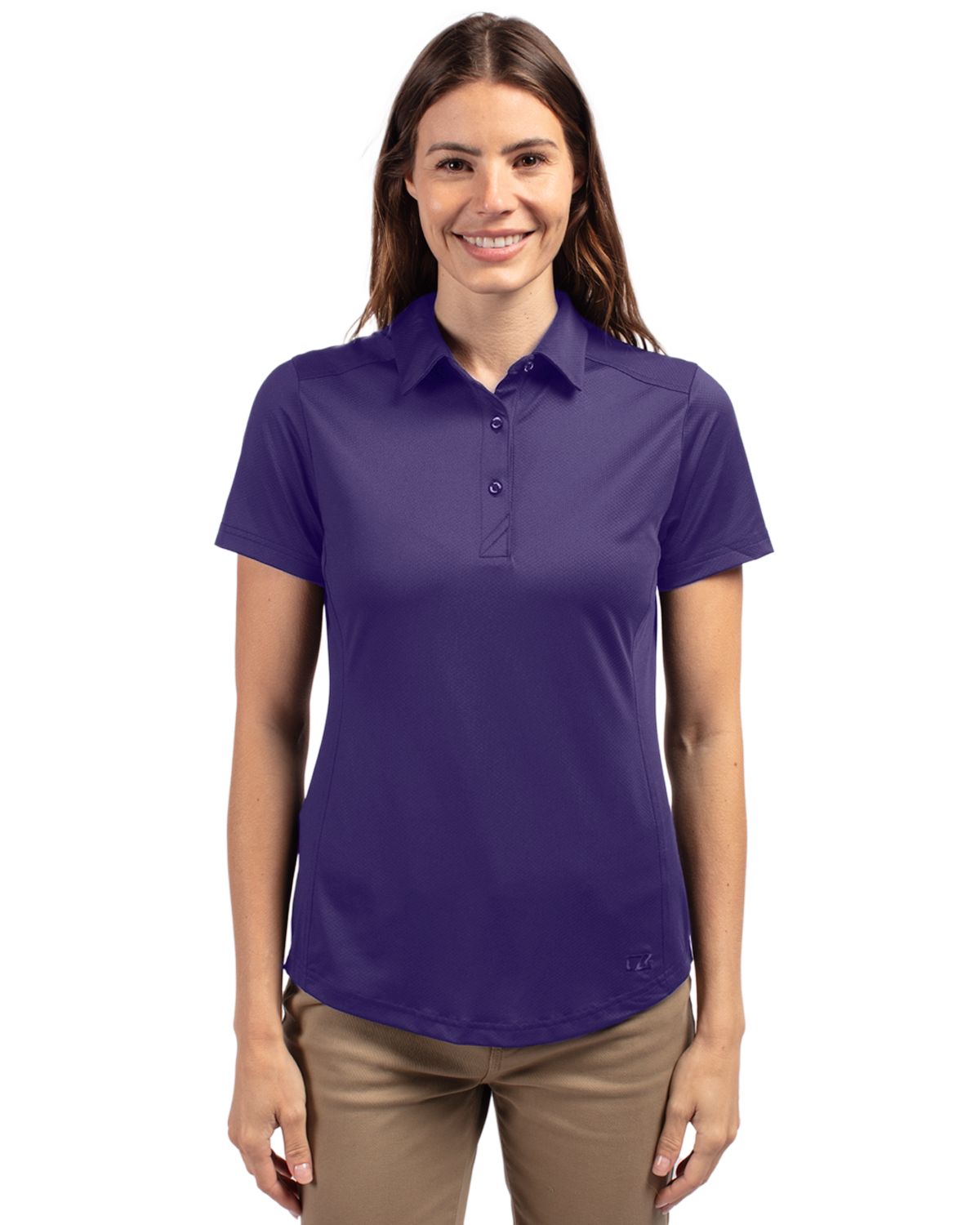 

Короткий рукав Женская поло Cutter & Buck Prospect Textured Stretch