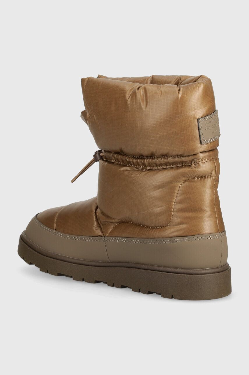 Женские зимние ботинки Gant Sannly текстильные на кулиске, коричневый — фото 4