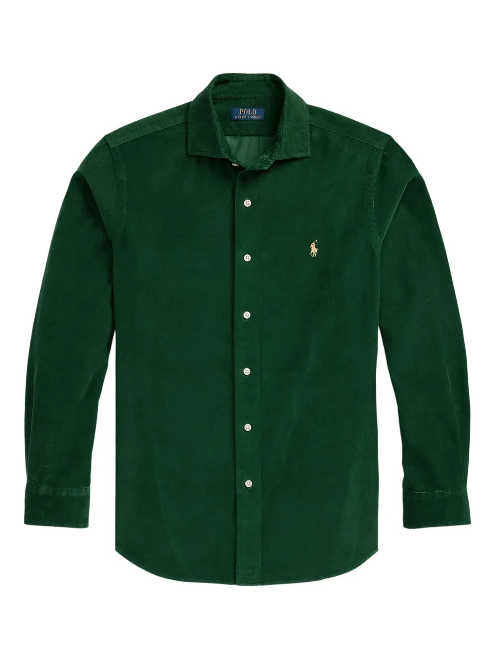

Вельветовая рубашка с вышитым логотипом POLO RALPH LAUREN, зеленый