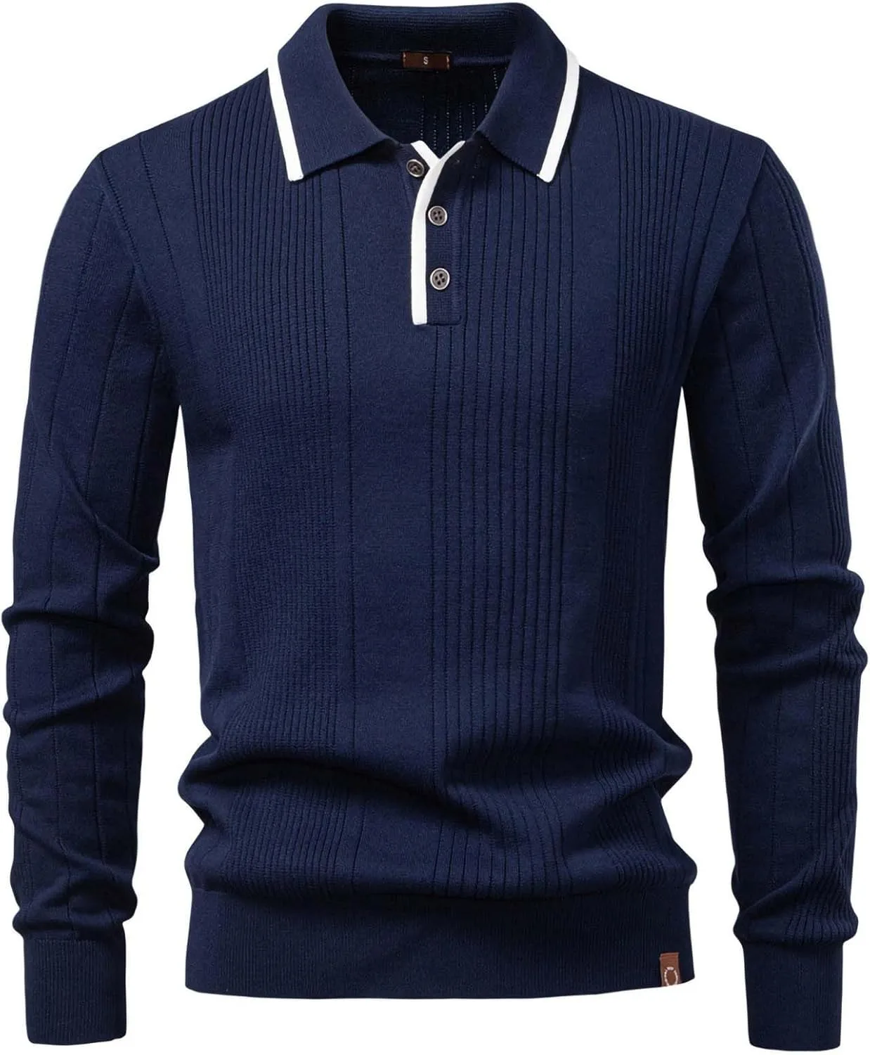 

Мужской вязаный свитер 2025, длинный рукав, легкий, slim fit, полосатый Lmdudan