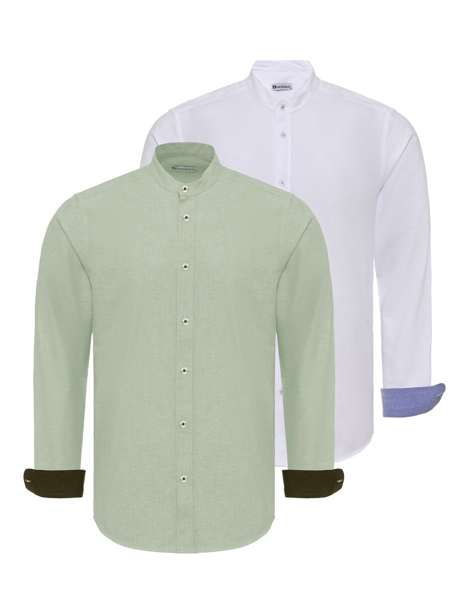 

Повседневная рубашка Dandalo Slim fit Button Up Shirt, цвет blue/green
