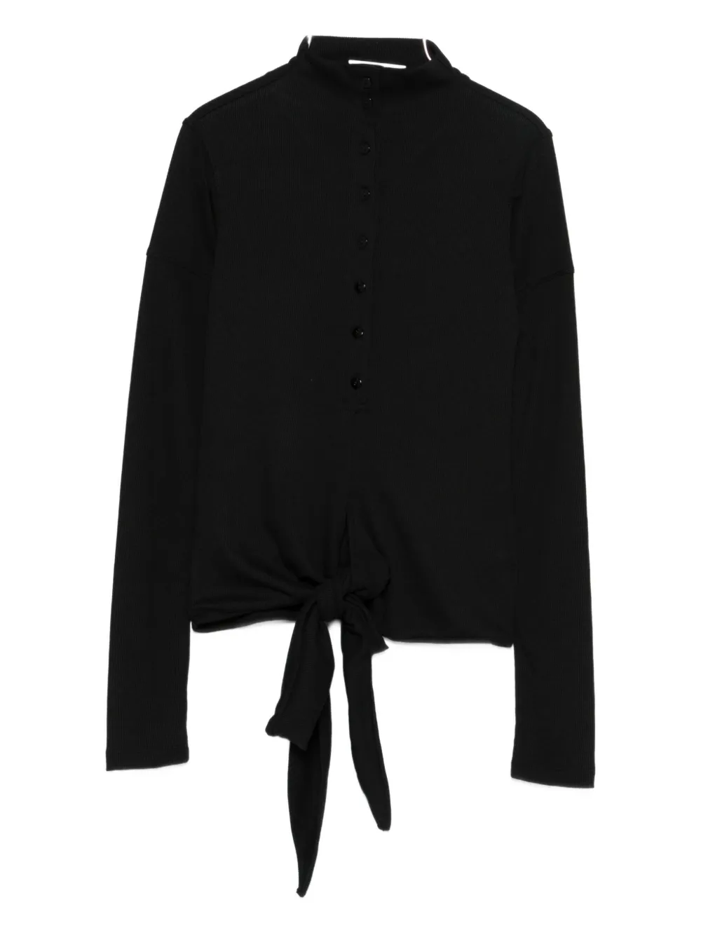 

Блузка с завязкой спереди Low Classic, черный