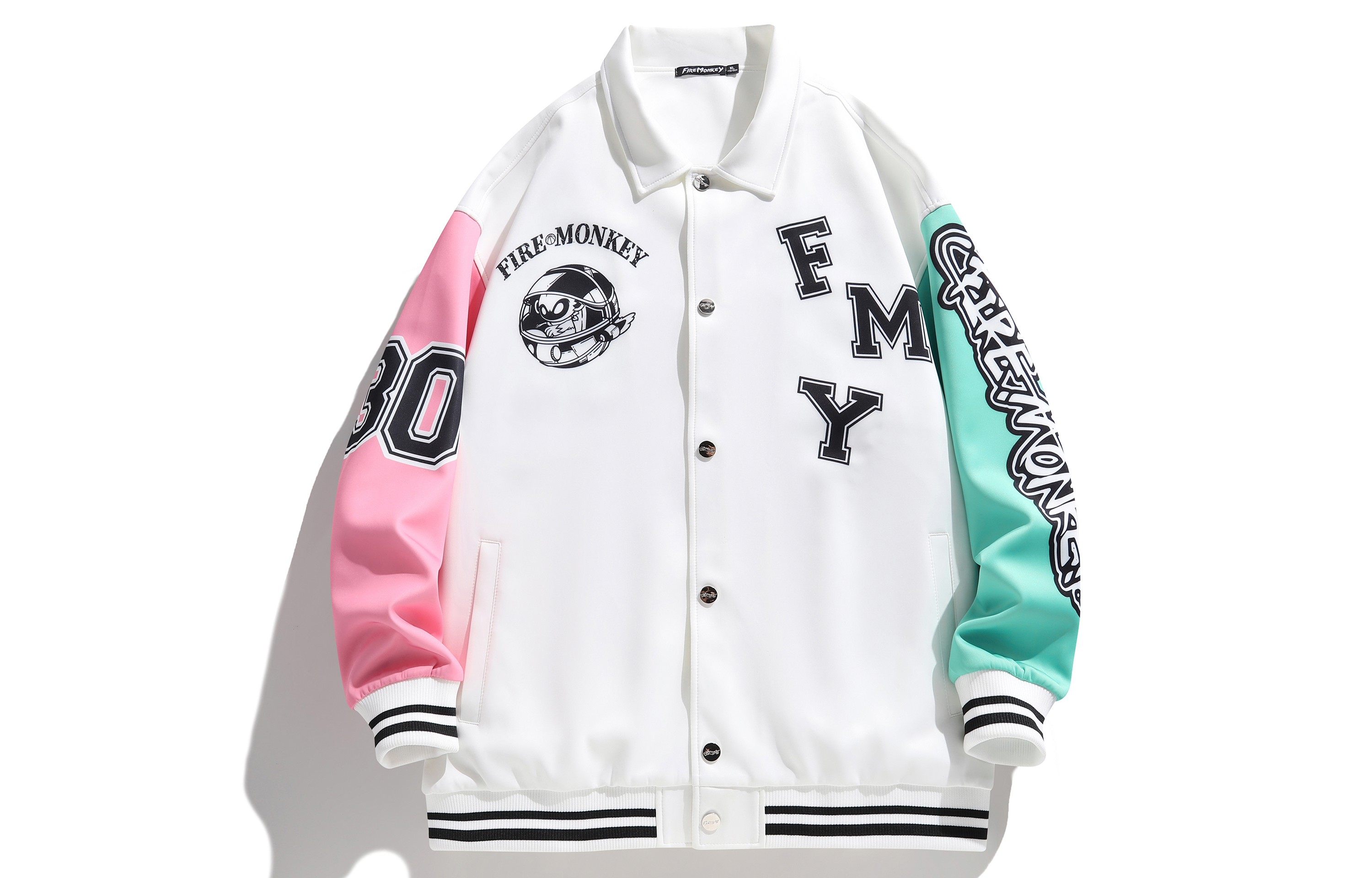 

Бейсбольная куртка унисекс FireMonkey, Polar White (Brushed Cotton), Белый, Бейсбольная куртка унисекс FireMonkey, Polar White (Brushed Cotton)