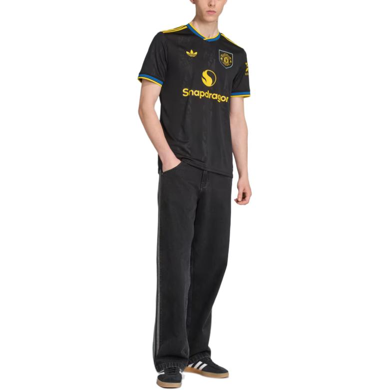 Футболка Manchester United 25/26 Third от Adidas с доставкой для участников AdiClub Adidas Originals, черный — фото 4