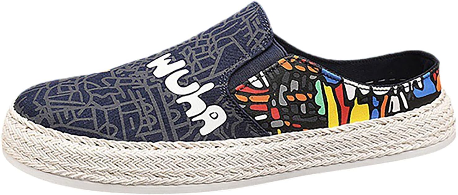 

Мужские сабо без каблука с плоской подошвой Generic, синий