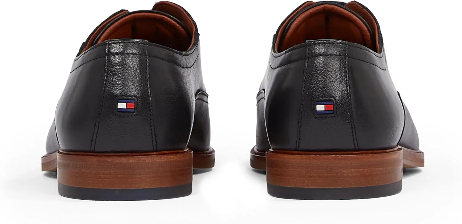 Мужские кроссовки Tommy Hilfiger Thunit из кожи с изогнутым носком, черный — фото 2