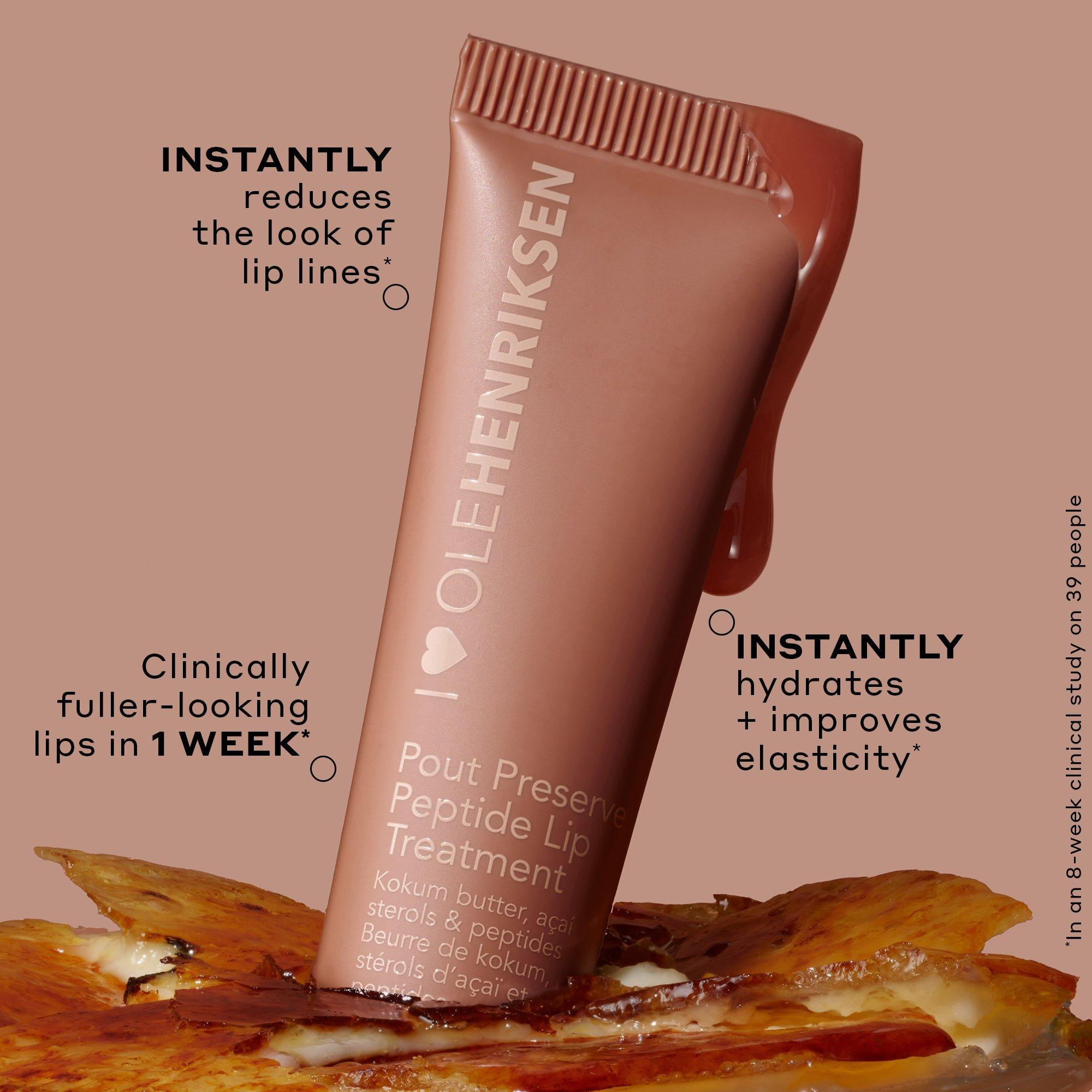 Увлажняющий пептидный бальзам для губ OLEHENRIKSEN Pout Preserve, Crème Brûlée, 12 мл — фото 3