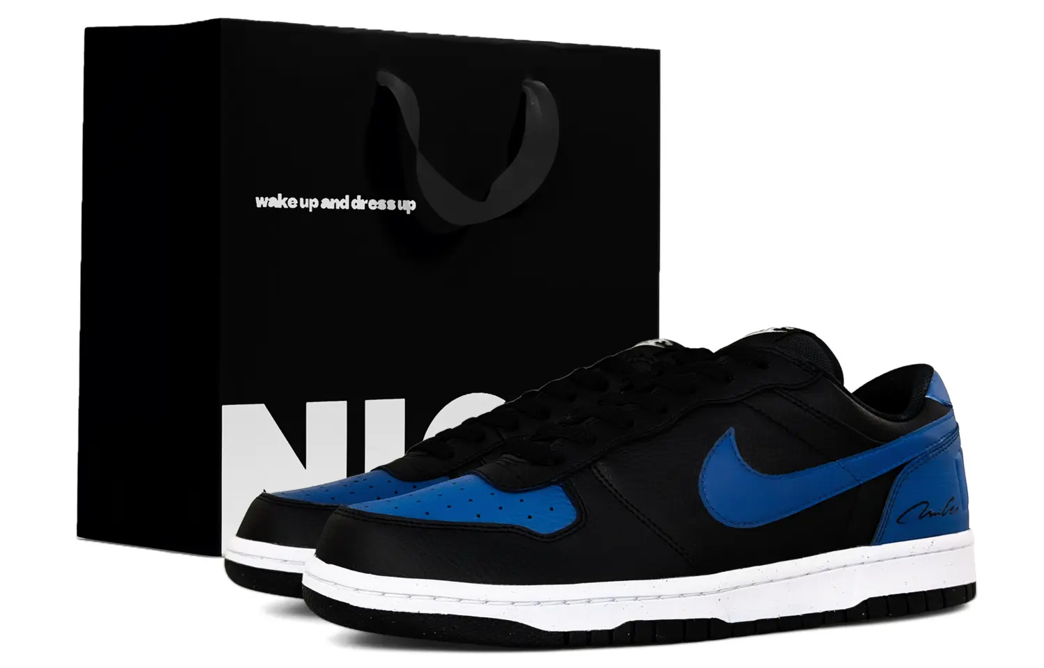 Nike Большие устойчивые к истиранию низкие кроссовки для скейтбординга мужские Royal Blue
