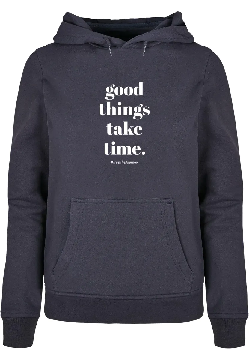 

Толстовка Merchcode "Женская женская толстовка Merchcode Good Things Take Time Basic Толстовка ", цвет морской волны