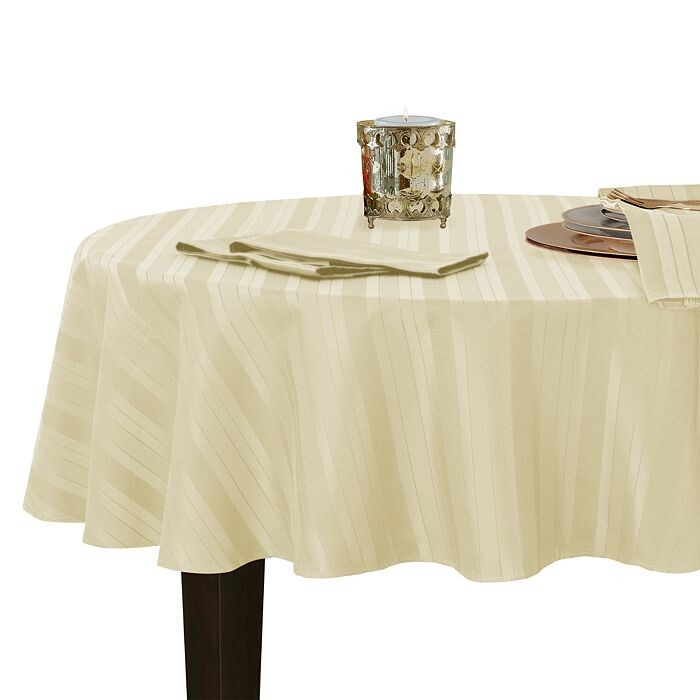 

Жаккардовая круглая скатерть Denley Stripe, 70 x 70 дюймов Elrene Home Fashions