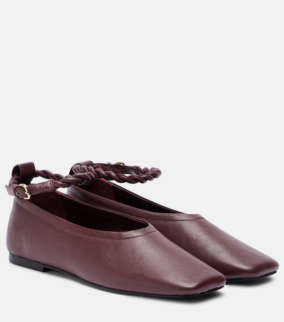 Стильные кожаные балетки Steele A.Emery, Merlot