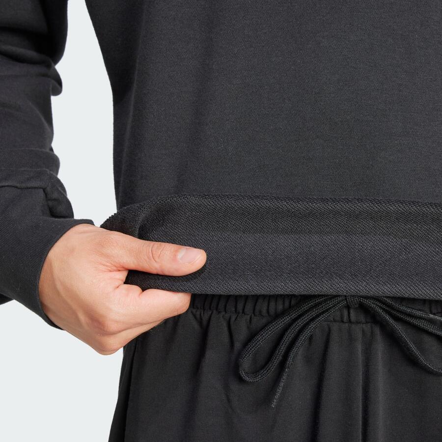 ADIDAS Толстовка Essentials с тремя полосками из французского трикотажа — фото 4