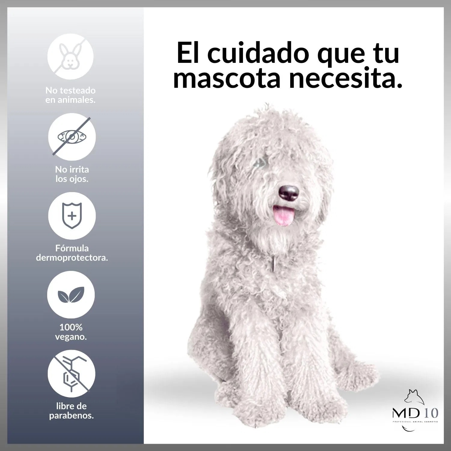 Шампунь для собак «White Fur» от MD10 Dog Shampoo Md-10 Collection — фото 2