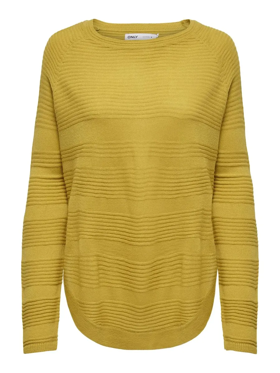 

Only свитер с круглым вырезом "ONLCAVIAR L/S PULLOVER KNT", цвет Golden Spice