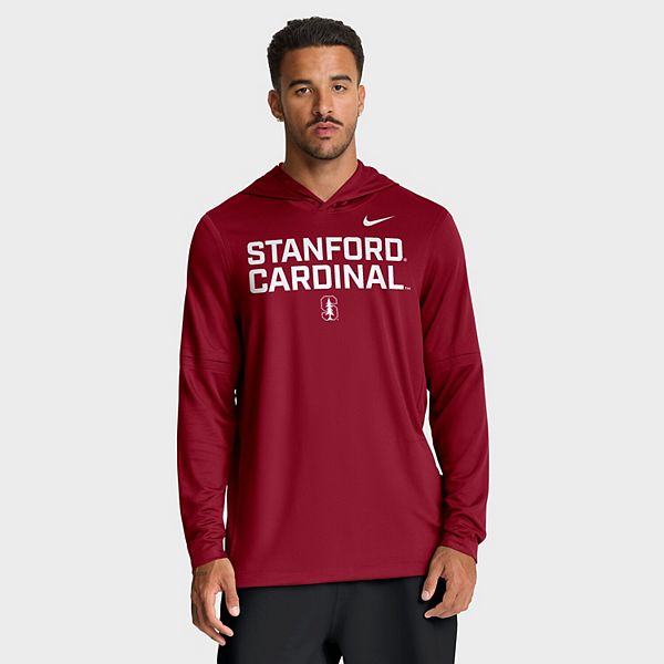 Мужская толстовка stanford cardinal 2025 sideline dri-fit с длинным рукавом Nike