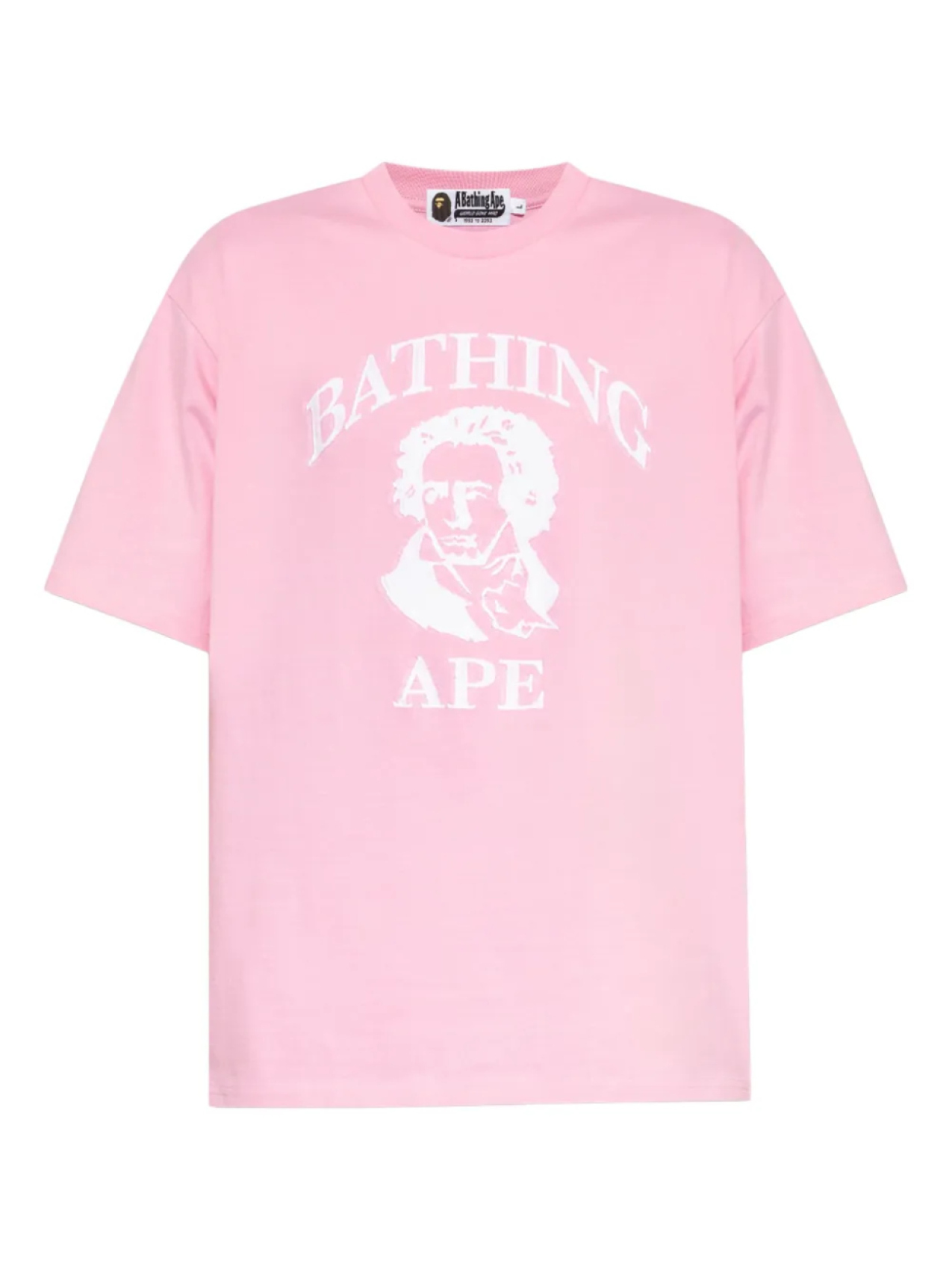 

A BATHING APE graphic-print Футболка, розовый