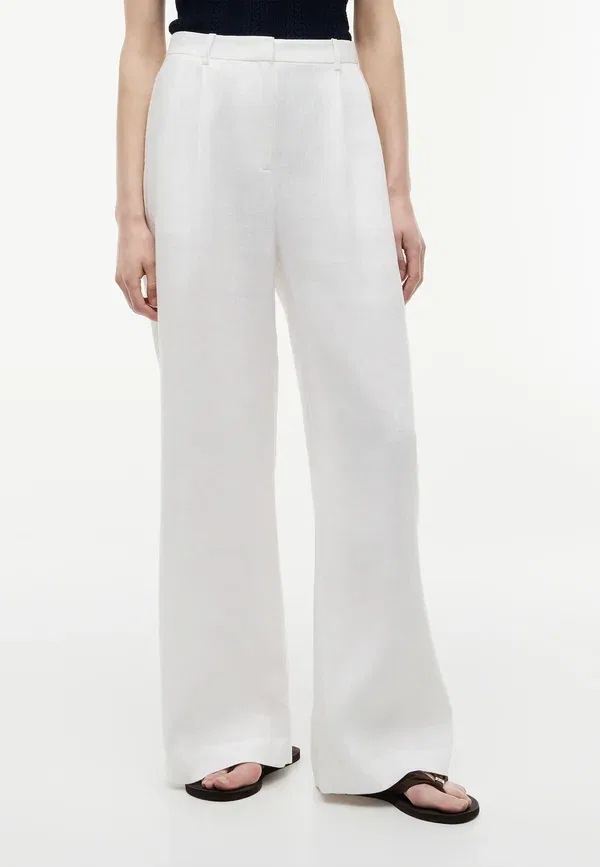 Брюки льняные Tailored wide leg Tommy Hilfiger classic white, белый
