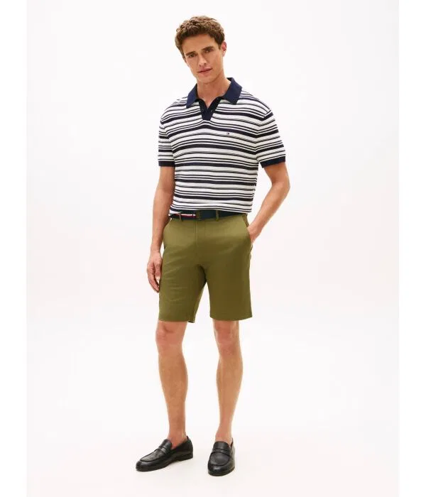 Мужские шорты чинос с ремнем Denton Tommy Hilfiger, Verde Oliva — фото 2