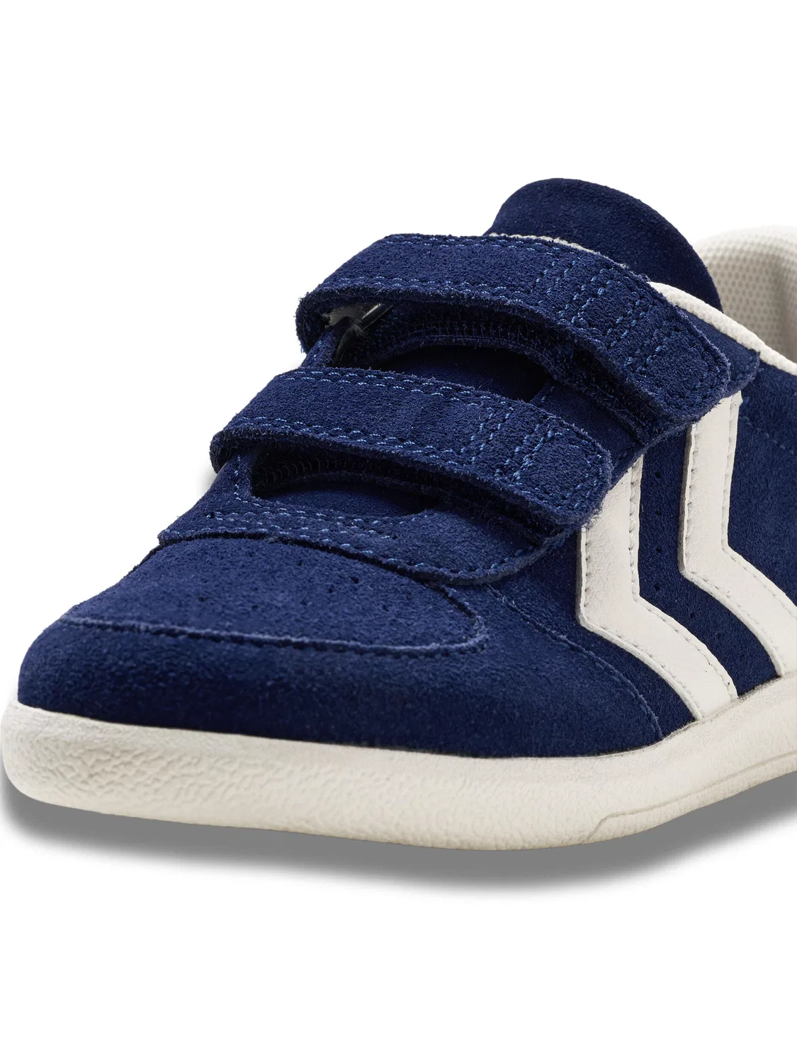 Детские кроссовки на липучке Victory Suede Hummel, Mitternachtsblau — фото 3