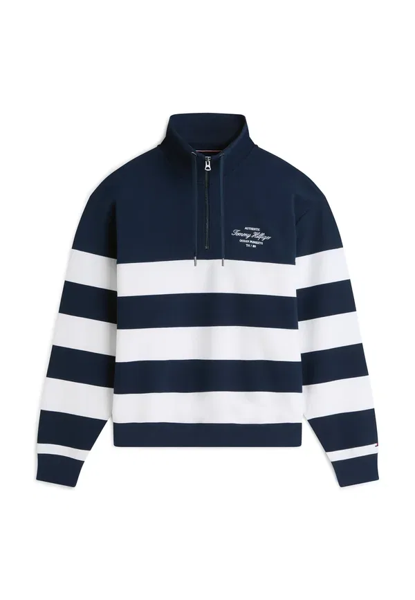 Свитшот с капюшоном хлопковый Nautical Heritage Tommy Hilfiger, Carbon темно-синий — фото 4