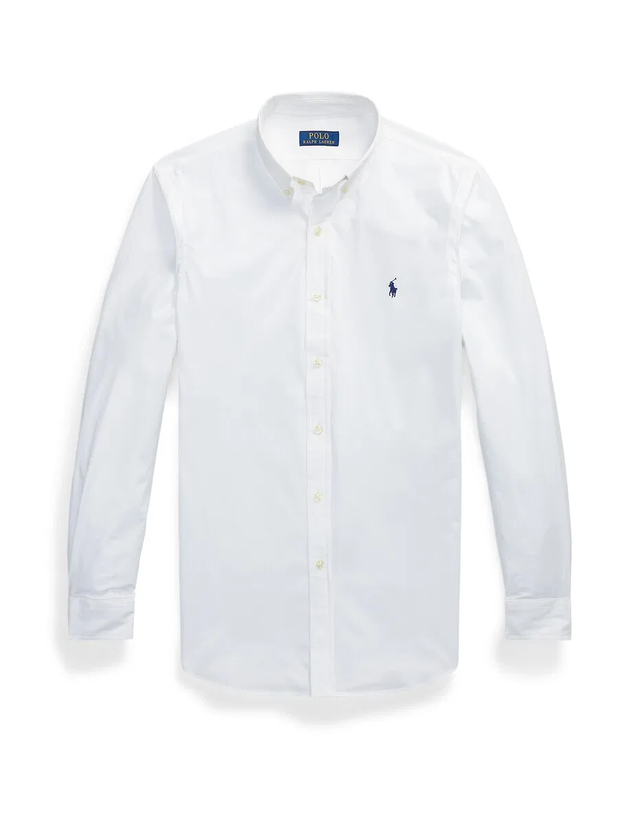 Приталенная рубашка Polo Ralph Lauren на пуговицах, белая