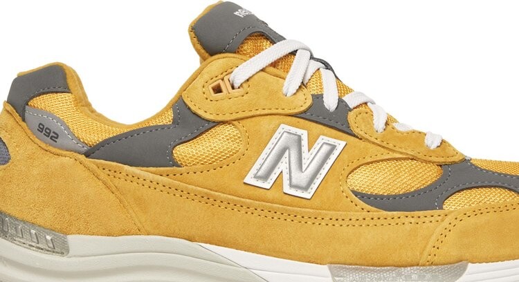 Кроссовки New Balance 992 Made in USA 'Gold Cream', золотой — фото 3