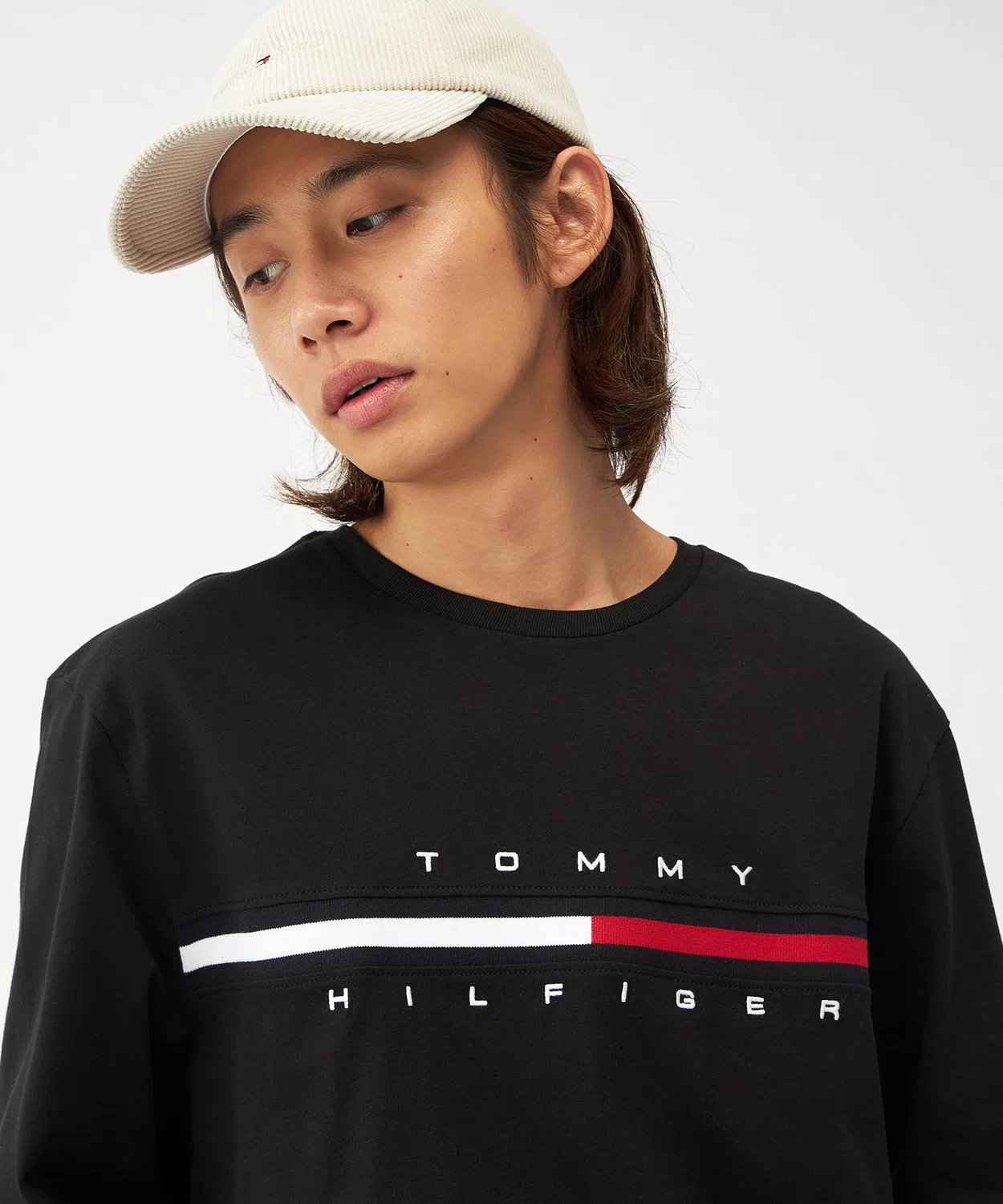 Мужская футболка с длинным рукавомс принтом TINO TEE TOMMY HILFIGER, Black — фото 4