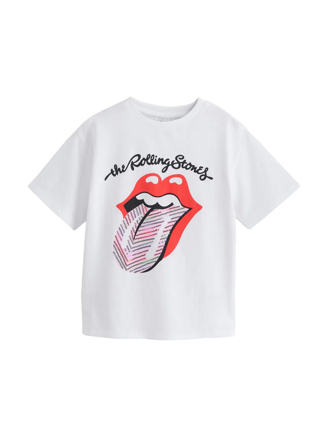 Футболка Next The Rolling Stones белого цвета