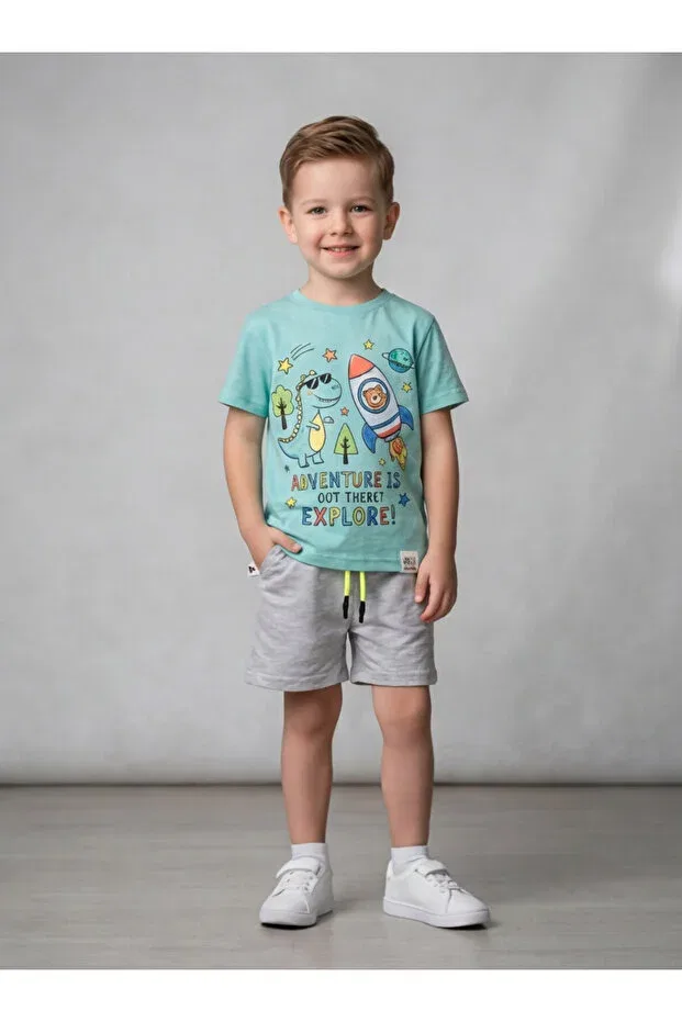 Детские шорты для мальчиков хлопковые Hoglet Kids, Gray