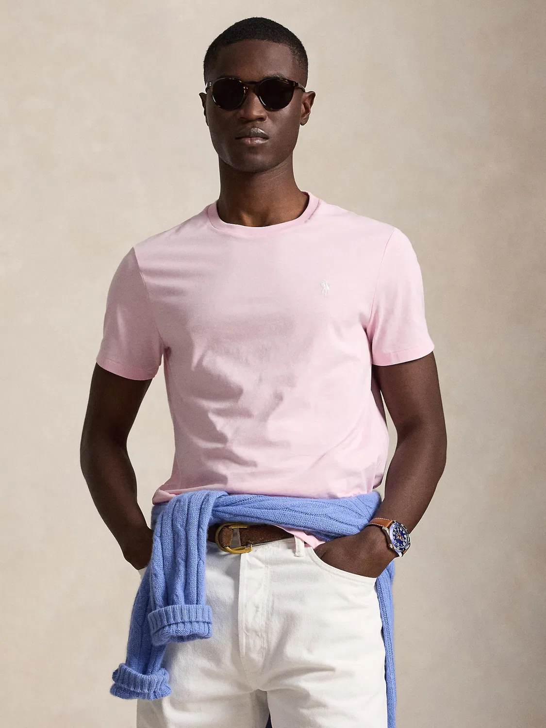 Рубашка Polo Ralph Lauren стандартного кроя, цвет розовый — фото 2