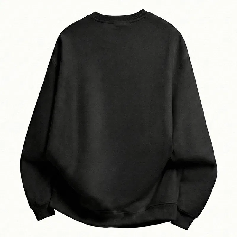 Детский худи свободного кроя с принтом Pullover Red Bean, Black — фото 3