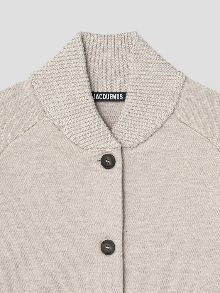 Кардиган из шерсти, модель Le Cardigan Lavande JACQUEMUS, Greige — фото 3