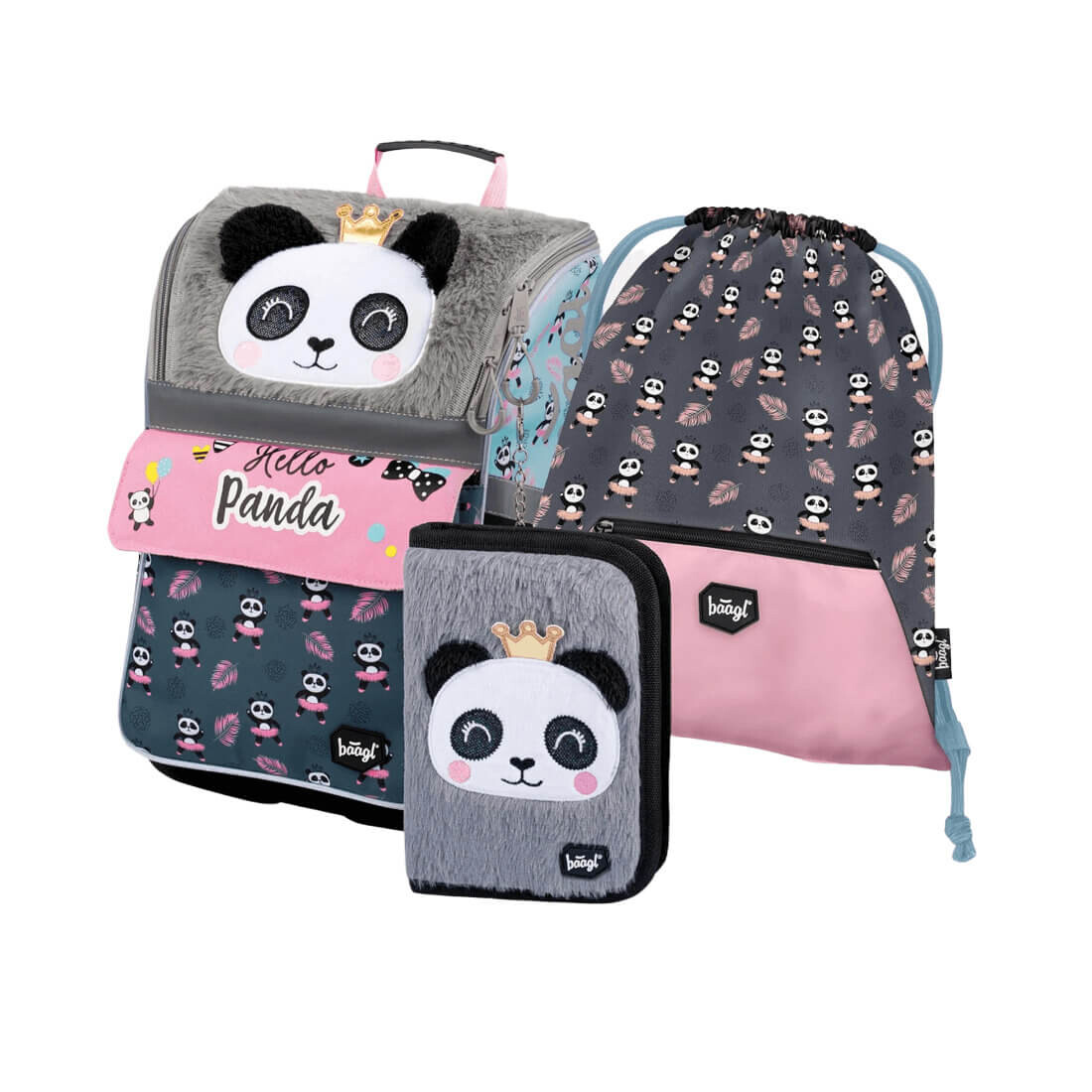 

Школьный портфель Zippy Panda с наполнением, Baagl