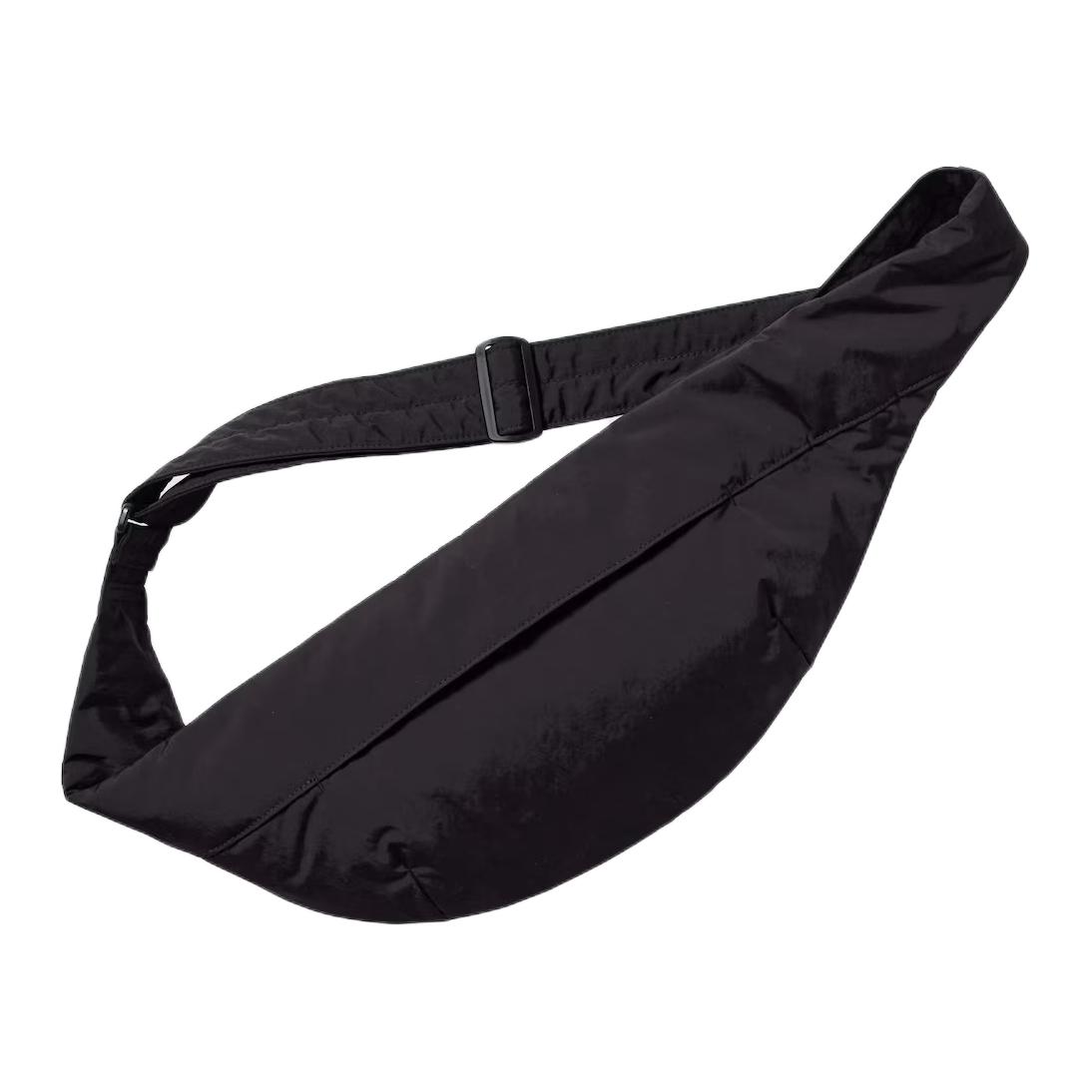 

UNIQLO Нейлоновая поясная сумка унисекс черная, Black