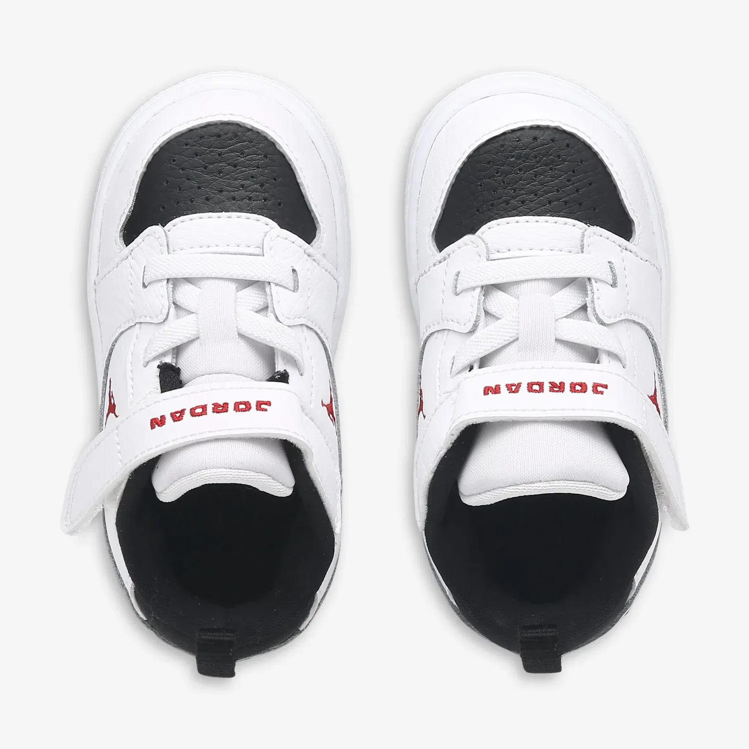 Детские низкие кроссовки Court Connect для малышей Jordan, White/Black/Red — фото 3