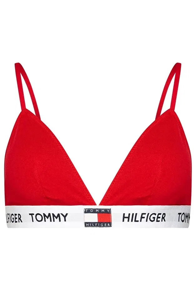 Женский бюстгальтер треугольный из органического хлопка Tommy Hilfiger, Red — фото 4