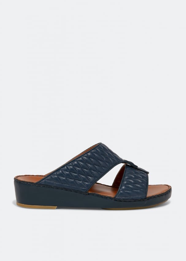 

Сандалии PRIVATE COLLECTION Quadratura matelasse sandals, синий