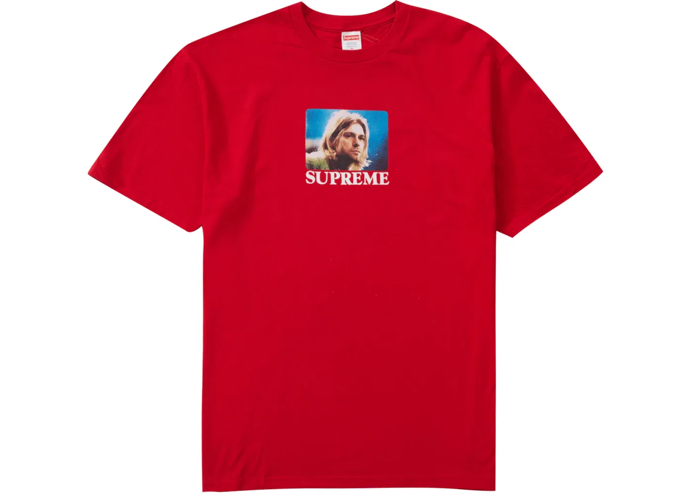 Мужская футболка с принтом Kurt Cobain Tee Supreme, Red