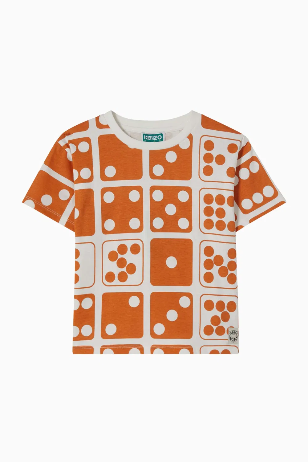 Футболка с принтом-пазлом KENZO KIDS