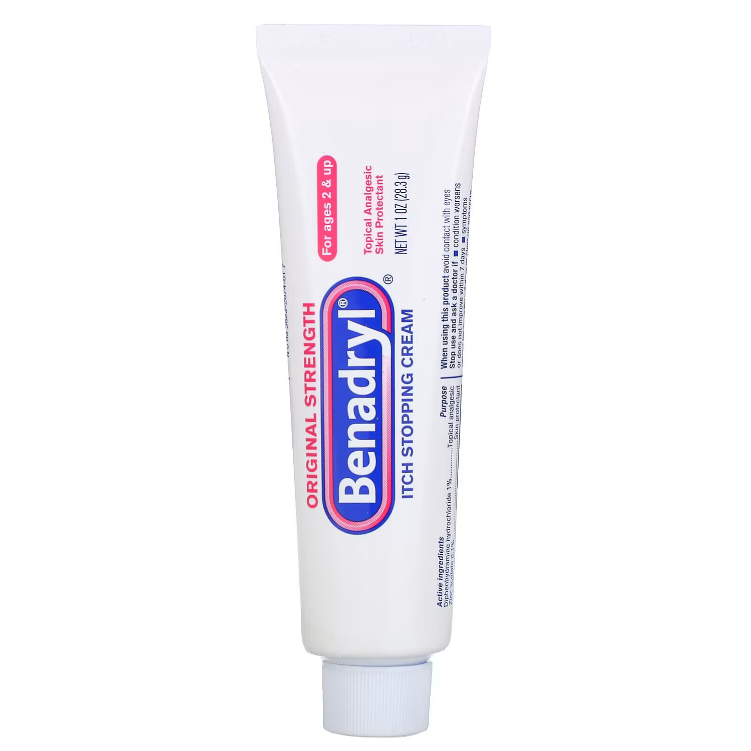

Benadryl, Original Strength, крем от зуда, для детей от 2 лет, 28,3 г (1 унция)