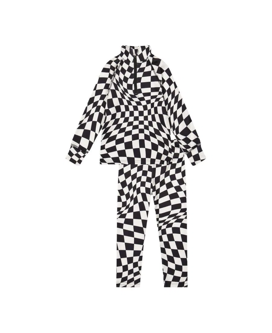 Комплект термобелья Deux par Deux, White Checkered Print